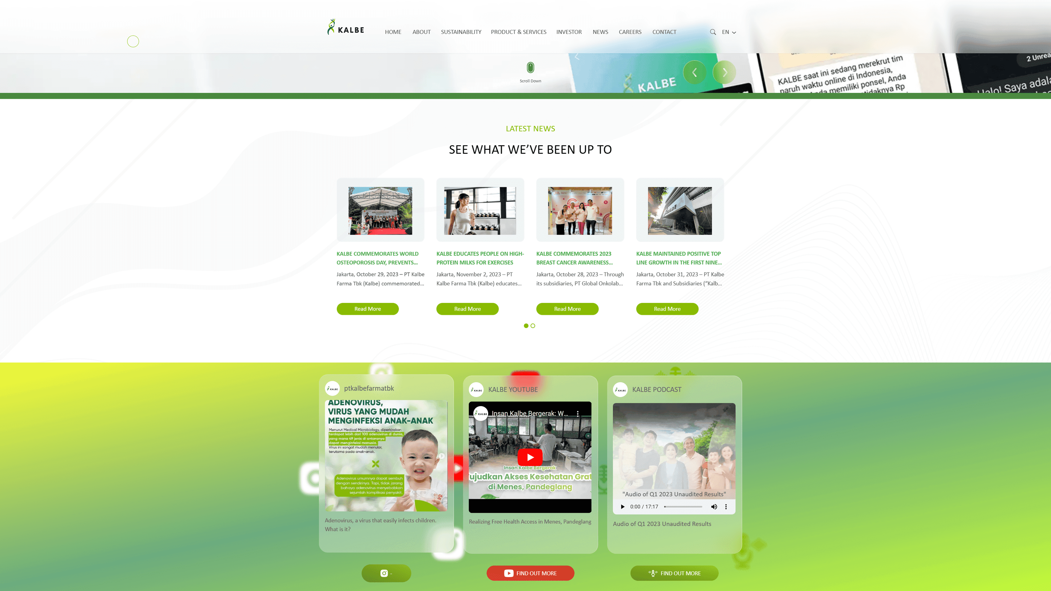 PT. Kalbe Farma Tbk project preview